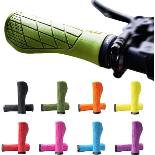 Bike Silicone Handle Cover 1Pair/2Pcs MTB Mountain Road Bicycle Handlebar Grip Cover Anti-slip Strong Support Single Locking