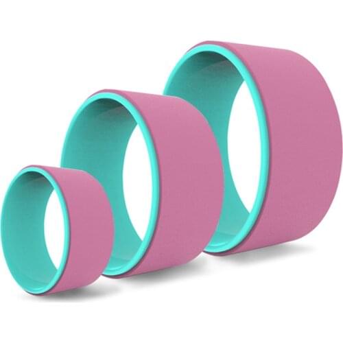 3PCS Yoga Pilates Circle Yoga Wheel Set Fitness Roller Back Training Tool Gym Workout Fitness Equipment Pilates Ring