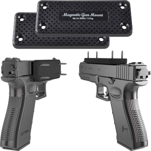 36LBS Gun Magnetic Holder Holster Magnet Pistol Rifle Concealed Car Home Safe Under Table Free Shipping Gun Holders Load Hunting