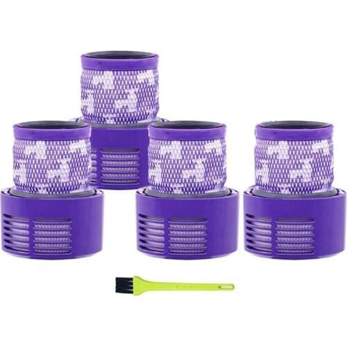 4 Pcs Spare Parts Filter For Dyson V10 SV12 Cyclone Absolute Animal Total Clean Cordless Vacuum Cleaner With Brush