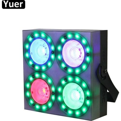 4X30W RGB 3IN1 LED Par Light DJ Disco Color Strobe Effect Light DMX512 Controller Music Wall Wash Light Bar Stage Beam Lighting