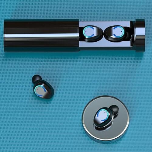 Wireless Bluetooth 5.0 Headset Binaural Mini Cylinder Sports In-ear Tws Charging Box Wireless Headphone with Microphone Air Pro