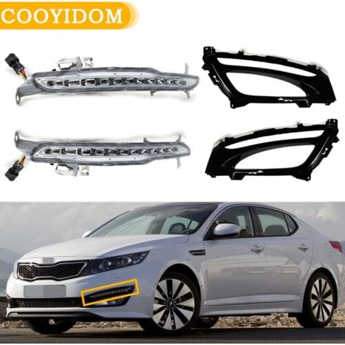 CarLeft / Right Front Daytime Running Light For KIA K5 Optima 20102011 2012 2013 Front LED Fog Light Front Fog Lamp car-styling