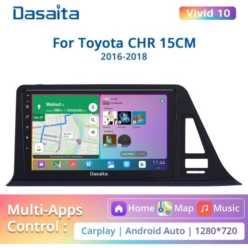 Dasaita Android 10.0 GPS for Toyota C-HR CHR Car Radio 2016 2017 2018 Cars Stereo Multimedia Player BT 5.0 DSP Carplay Head Unit