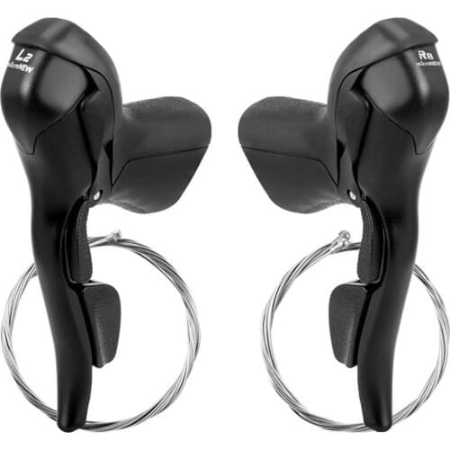 Road Bike Shifters Double Trip 7 8 9 10 11 Speed Lever Brake Bicycle Derailleur Groupset Shifter Lever Front & Rear Relaxing