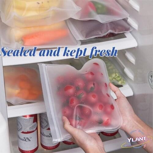 SWT Leakproof Containers Reusable Zip Shut Bag Cup Fresh Bag Food Storage Bag Silicone Portable Food Storage Containers