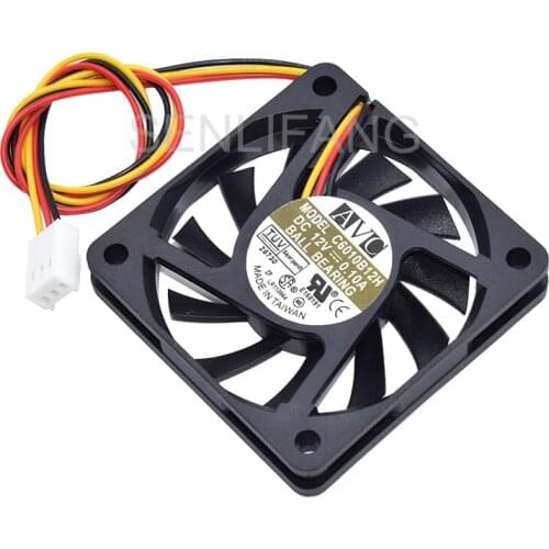Well Tested Cooling Fan C6010B12H DC12V 0.10A Three Lines Fan For AVC