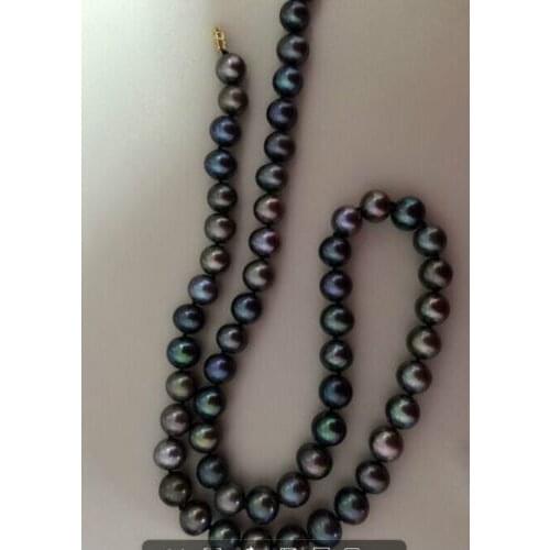 CLASSIC 9-10mm WHITE JAPANESE AKOYA PEARL NECKLACE 24'' shipping free