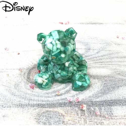 Disney Strawberry Bear Creative Multi-faceted Decorations Cute Gifts White Purple Powder Hair Crystal Lapis Lazuli