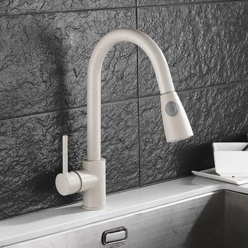 Kitchen Swivel Removable Faucet Black Painted Pull Out Down Water Saver Mixer Tap Modern Faucets Water TapTorneira Parede