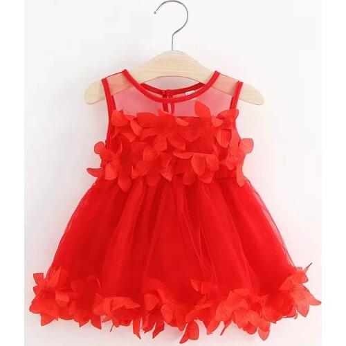 Summer Baby Dress Embroidery Girl Princess Bridesmaid Wedding Party Pageant Tulle Tutu Dress Girl Dress Infant Clothes