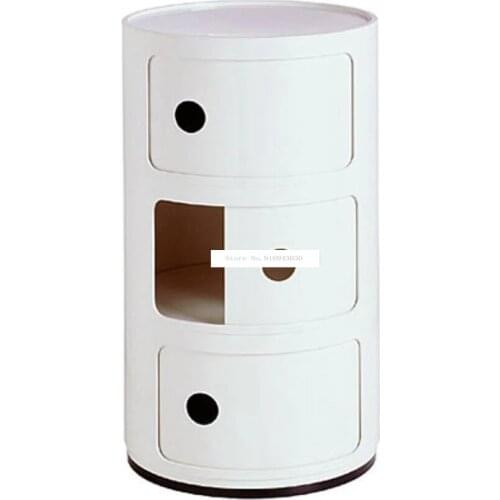 Minimalist 3 Layer Nightstands Nordic Modern ABS Living Room Bedroom Bedside Cabinet Simple Bedside Storage Cupboard Furniture