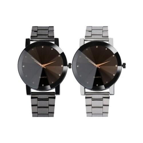 Fashionable casual watch supply South Korea premium brand steel belt mens and womens watches lovers watches the student table