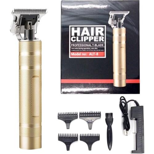 Oil Head Pro Men Electric Hair Clipper Trimmer Haircut Machine Barber Shaver T-Blade Hair Cutting Styling Shaving Tool Set