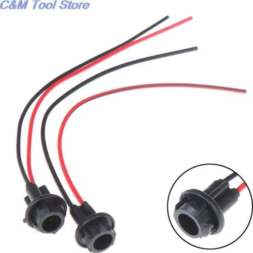 New 2 PCS/Lot T10 W5W 168 194 Dashboard Gauge LED Light Lamp Bulb Fog lights Socket Holder for Auto Car