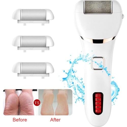 New Electric Foot Callus Remover Professional Rechargeable LED Five-speed Washed Dead Hard Skin Remover Foot Pedicure Tools