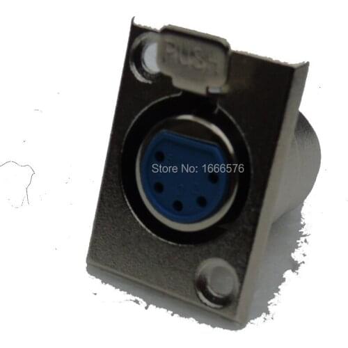 Wholesale 100 pcs metal XLR 5-Pin Female Chassis Panel Mounted Socket Connector-5140-5