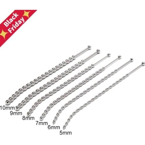 5/6/7/8/9/10mm Solid 304 Stainless Steel Urethral Dilators Toys For Men Party DIY Decor