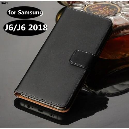 Luxury Wallet Case for Samsung Galaxy J6 J600F/G card holder holster Premium pu Leather Flip Cover Case for Samsung J6+ 2018 GG