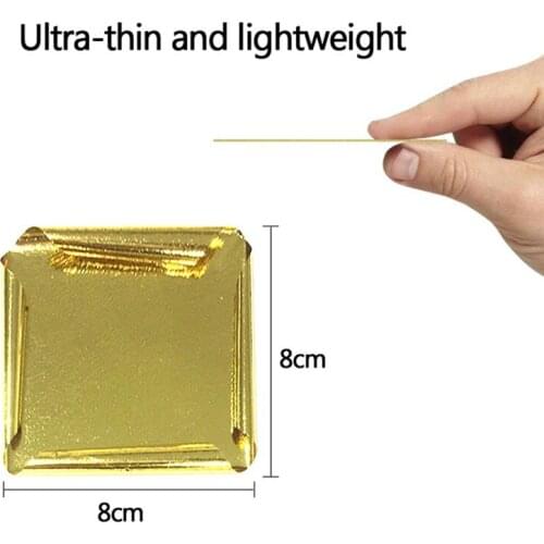 Edible 24K Gold Leaf Sheets Pure Genuine Facial Edible Gold Leaf For Cooking Cakes & Chocolates Decoration 8 X 8 Cm 10Pcs/Bag