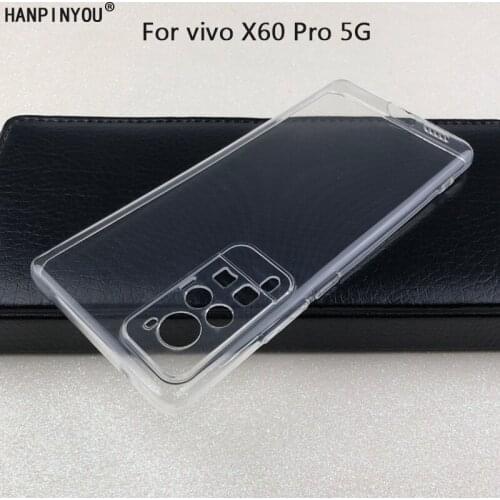For vivo X60 Pro (China) Plus 5G 6.56" Ultra Thin Soft TPU Silicon Gel Transparent Camera Protect Case Back Cover