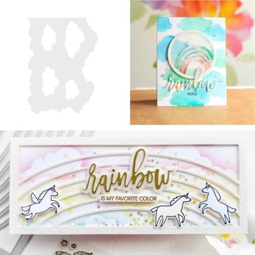 Slimline Cloud Stencil Scrapbook Dariy Decoration Embossing Template DIY Greeting Card Paper Cards Handmade Album Stamp Die