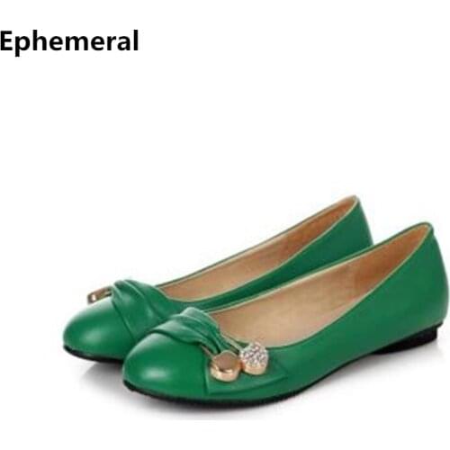 Ladys Fashion Bigger Size(4 -15)Faux Diamond Round Toe Platform Single Driving Shoes Women Pumps Matching Shoes And Bags Italy