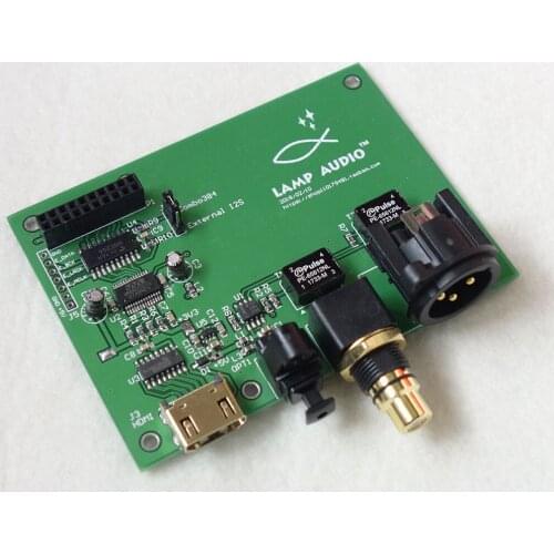 Xmosamanero Italy USB digital interface I2S / IIS to coaxial fiber SPDIF AES output board
