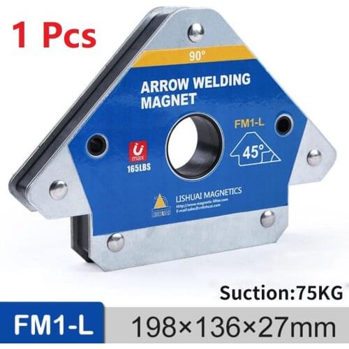 1PCS 165LBS Magnetic Welding Holder Corner Positioner Soldering Locator for Welding Angles Magnetic Welding Magnet Holder FM1-L