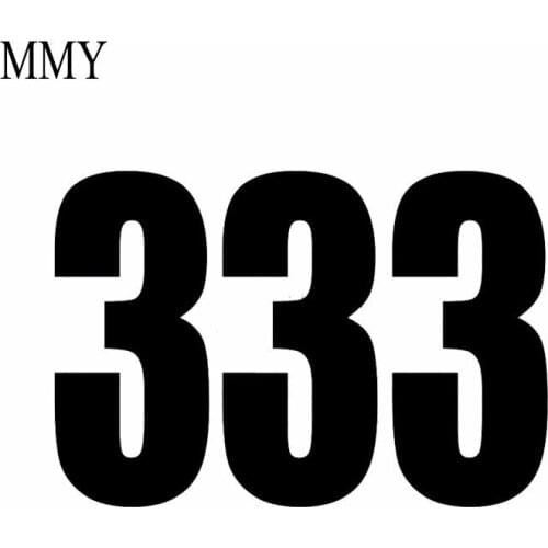 130mm*60mm(each) Set 3x Sticker Vinyl Decal Bike Door Wheelie Bin Number 3 Car Stickers