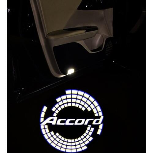 2pcs Car Emblem Logo Door Light For Honda Accord Coupe Sedan 2003-2012 Pilot 2009-2019 Crosstour 2010-2016 Accord Shadow Light
