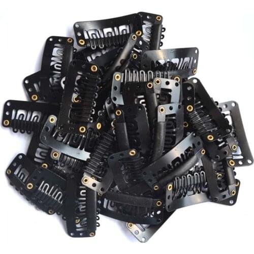 3.2cm U Shape Snap Clips DIY Clip in Hiar Extension Tools Hair Salon Use Human Synthetic Clip ins