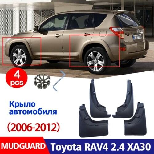 FOR Toyota RAV4 2.4 XA30 2006-2012 Mudguard Fender Mud Flap Guards Splash Mudflaps Car Accessories Auto Styline Front Rear 4pcs