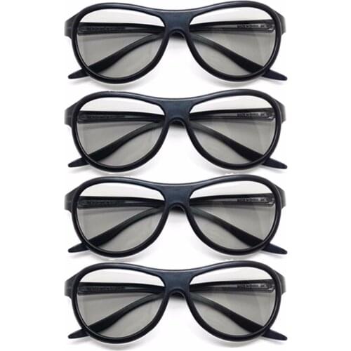 4pcs/lot Replacement AG-F310 3D Glasses Polarized Passive Glasses For LG TCL Samsung SONY Konka reald 3D Cinema TV computer