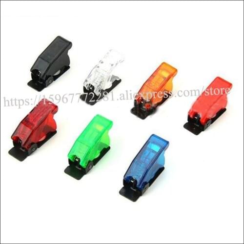 5PCS SAC-01 LED car switch aircraft cover ASW-07D rocker arm switch light switch environmental protection aviation dust cover