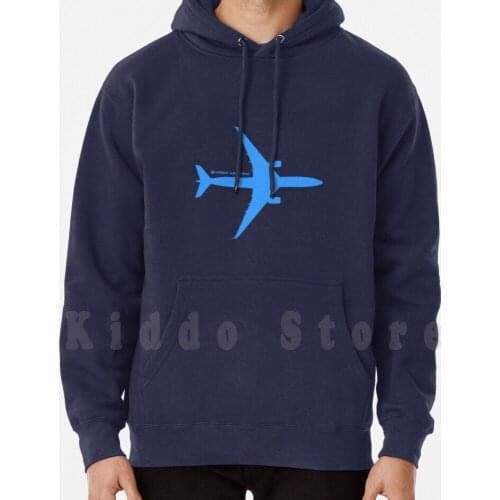A350 - Light Blue Design hoodies long sleeve A350 Airbus A350 900 900 Xwb A350Xwb Jet Airplane Plane Airplane