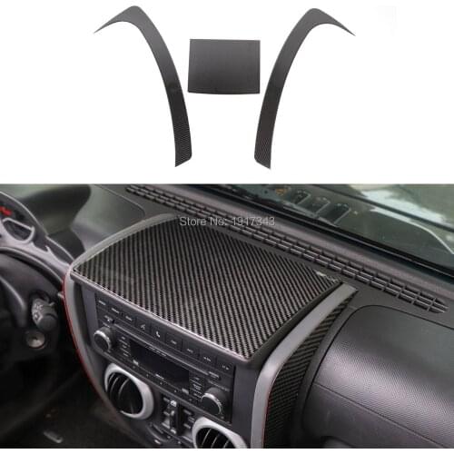 ABS Car Center Console Dashboard Cover Guard Protect Decor for Jeep Wrangler JK 2007-2010 Car Styling Accessories