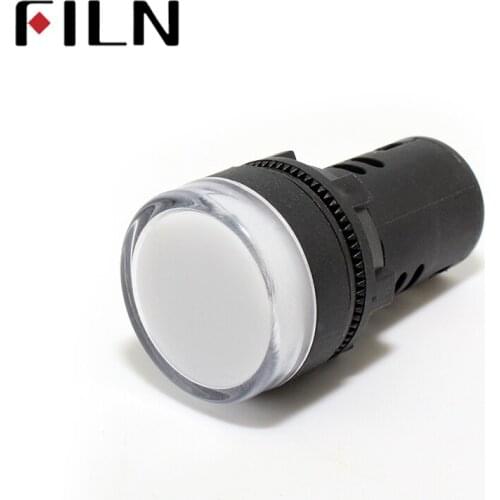 AD16 22mm signal LED power indicator light plastic red green blue white yellow 12v 24v 220v