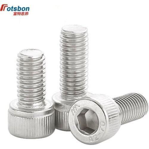 M2.5 Hexagon Socket Head Bolt Parafuso Tornillos Allen Screw Vis Inoxydable Bolts Hex Screws Inox Imbusy Stainless Steel DIN912