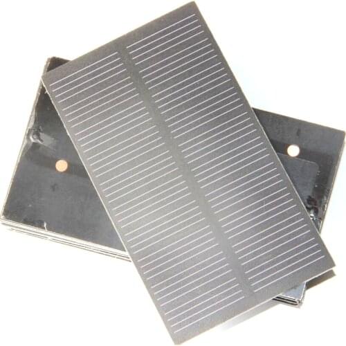 BUHESHUI 1W 5V Monocrystalline PET Solar Panel Solar Cell Module DIY Solar Charger For 3.7v BatteryEducation Ktis Study 107*61MM