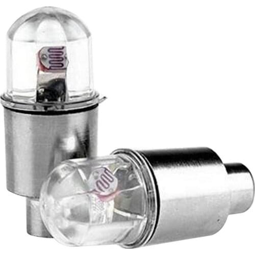 2pcs Bicycle Wheel Lamp Colorful Photosensitive Wheel Light Gas Nozzle Light Mountain Bike Death Fast Car Seven Color Wind Wheel