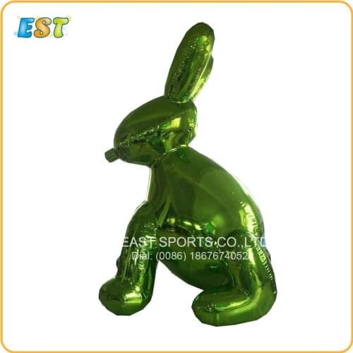 Ads decoration giant Reflective Inflatable Mirror rabbits for mall advertising High Quality inflatable mirror balls