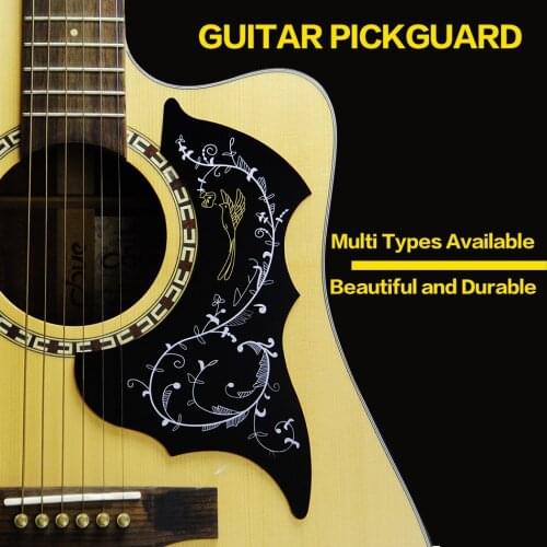 Folk Guitar Pickguard Acoustic Wood Guitar Anti-scratches Plate with 24 Patterns Available