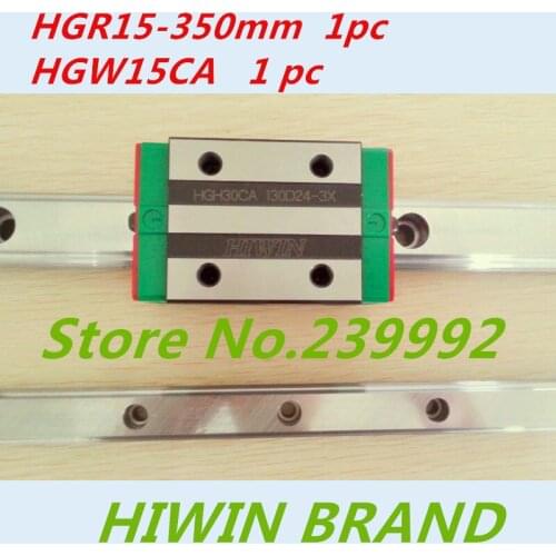 HGW15CA 100% New Original HIWIN brand linear guide block for HIWIN linear rail hgr15 350mm cnc parts