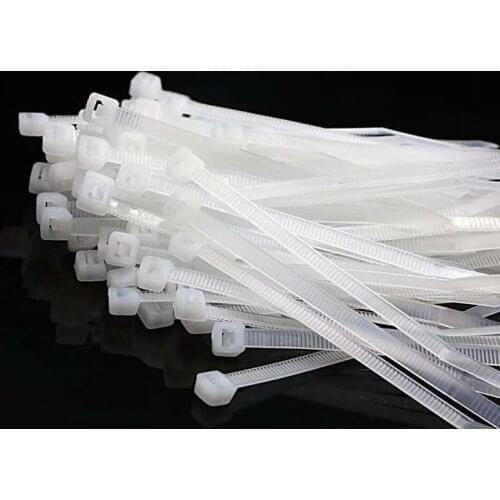 100PCS White Width of FB Nylon Cable Tie 3*100 3*150 3*200 Cable Wire Ties Self Locking 4*300mm Zip Ties 100mm 150mm 200mm 250mm
