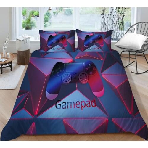 Game Pad Purple 3D Printing Bedding set Duvet cover with pillowcases Twin Queen King sizes 2/3pcs Home Decor