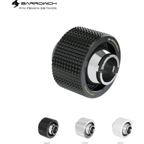Barrowch Hose Compression Fitting, (ID3/8-OD1/2 Thin) (ID3/8-OD5/8 Thick) For Soft Tubing,FBHKN-3/8-THIN, FBHKN-3/8-THICK