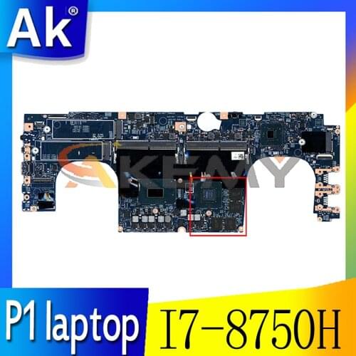 For Lenovo ThinkPad P1 laptop motherboard 17870-1 448.0DY04.0011 Take I7 8750H CPU Fru 01YU926 01YU660 01YU925 01YU659 01YU935