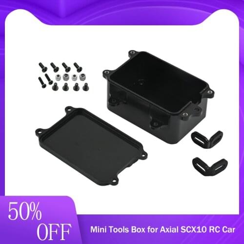 NEW RC Crawler 1:10 Accessories Mini Tools Box for Axial SCX10 RC Car Metal Tool Box Electronic Equipment Installation Box Metal
