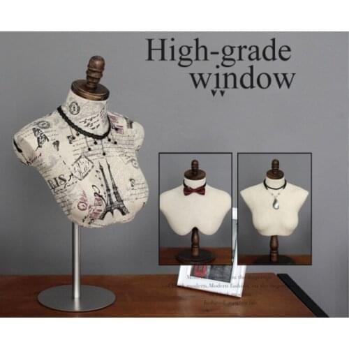 Necklace Dummy Adjustable Bust Hanging Board Model Torso Mannequin For Sale